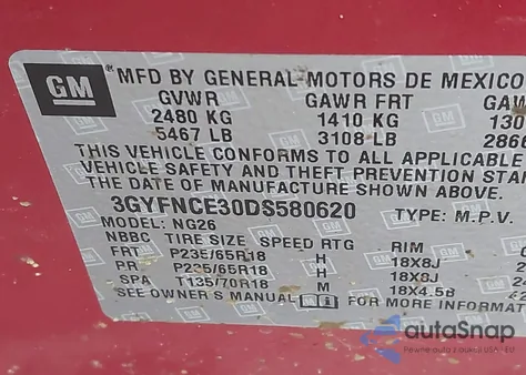 2013 Cadillac Srx Luxury Collection from USA, damaged, VIN 3GYFNCE30DS580620